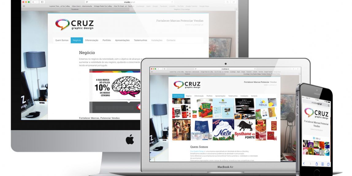 Construção Site Cruz Graphic Design Branding
